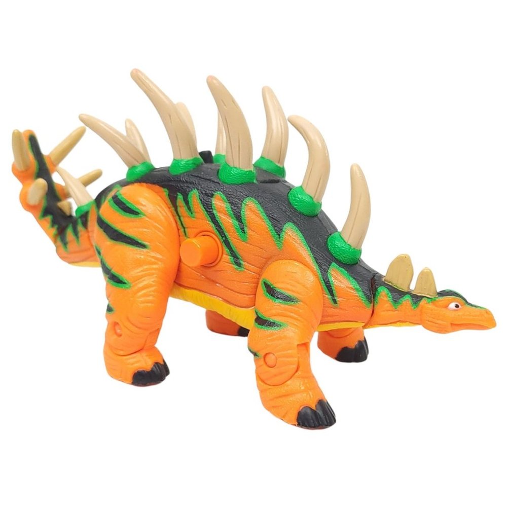 2005 Mattel Fisher Price Crunch the Kentrosaurus Dinosaur Imaginext Toy Orange - Picture 2 of 10